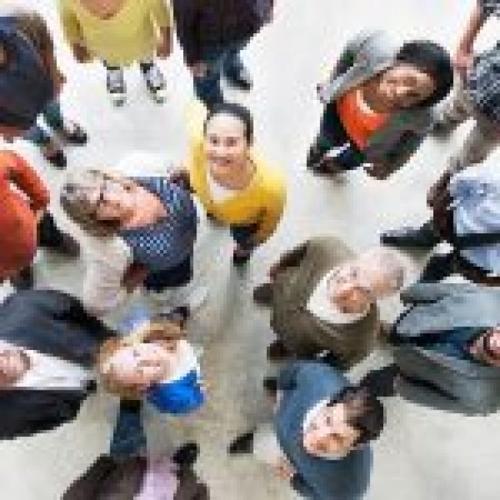CustomerCareMC_Industries_NonProfits Photo from Above People Who are Looking Up into Camera
